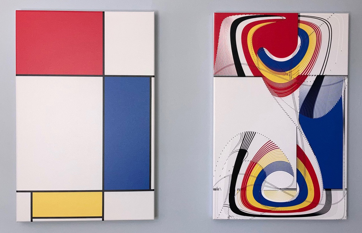 Mondrian reference image and transformation